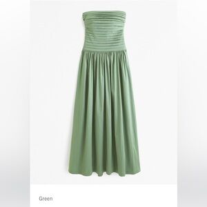 green emerald velvet dress Baobab Giselle Terra Strapless Knotted Maxi Dress main image 1